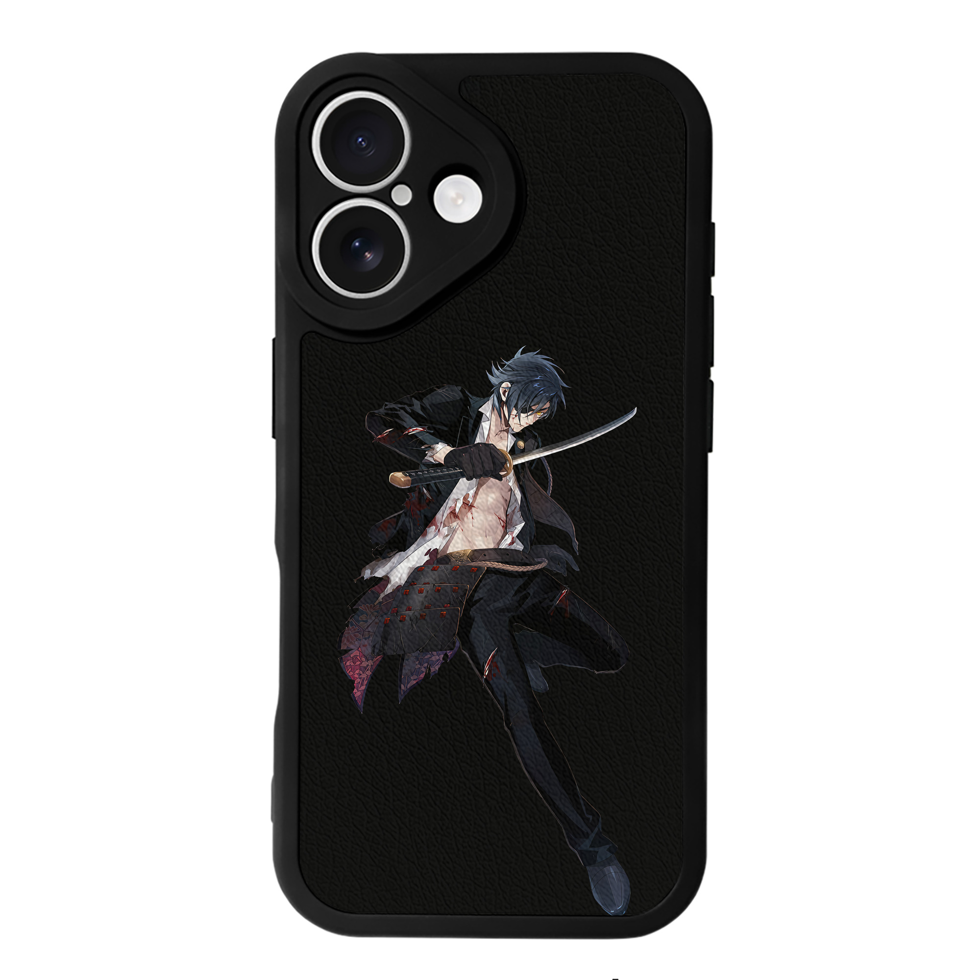 （画像用） 刀剣乱舞 Touken Ranbu 【iPhone 16シリーズ対応】シリコンスマホケース（レザー調） 材質：シリコン